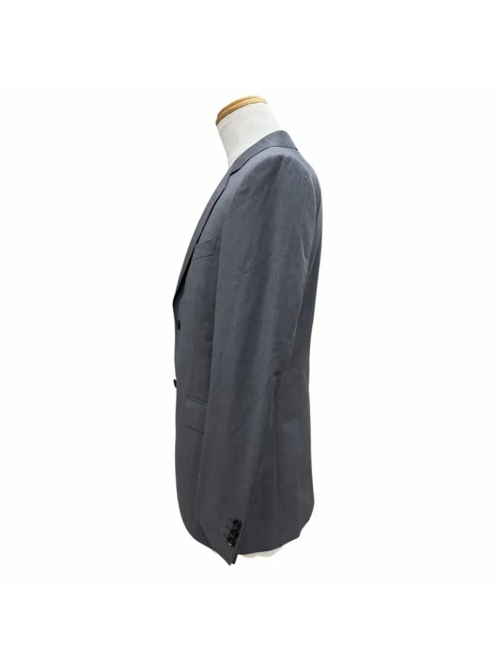 Gucci Wool 100% Logo Button Single Suit Set Gray Business